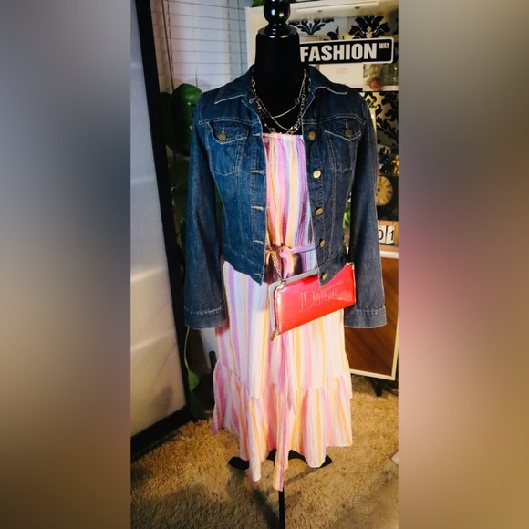 Colorful Pastel Summer Maxi dress - Picture 2 of 7